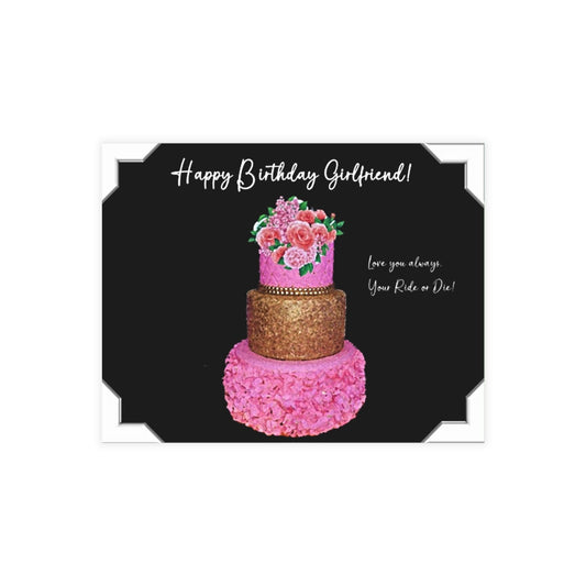 Personalized Note Card: Add a Personal Touch with Customized Stationery for Every Occasion. Happy Birthday Girlfriend Notecard