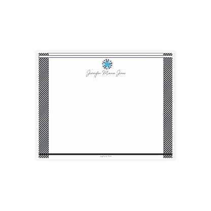 Personalized Note Card: Add a Personal Touch with Customized Stationery for Every Occasion. Blue Diamond Notecard Bundles (envelopes included)