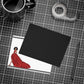 Personalized Note Card: Add a Personal Touch with Customized Stationery for Every Occasion. Lady In Red Dress Notecard