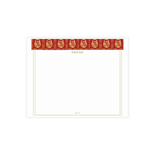 Personalized Note Card: Add a Personal Touch with Customized Stationery for Every Occasion. Door Knocker Notecard Bundles (envelopes included)