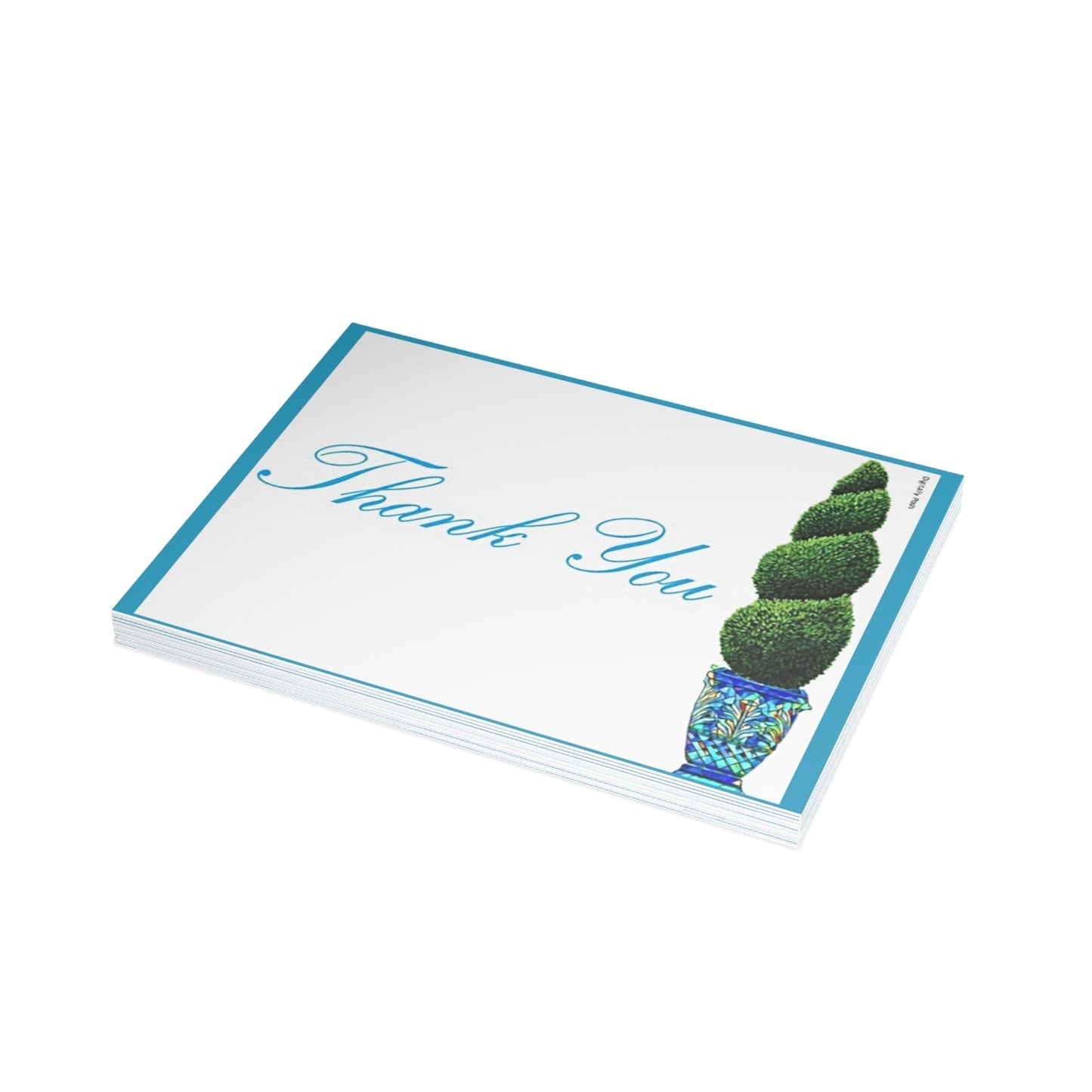 Personalized Note Card: Add a Personal Touch with Customized Stationery for Every Occasion. Gracias Teal Notecard