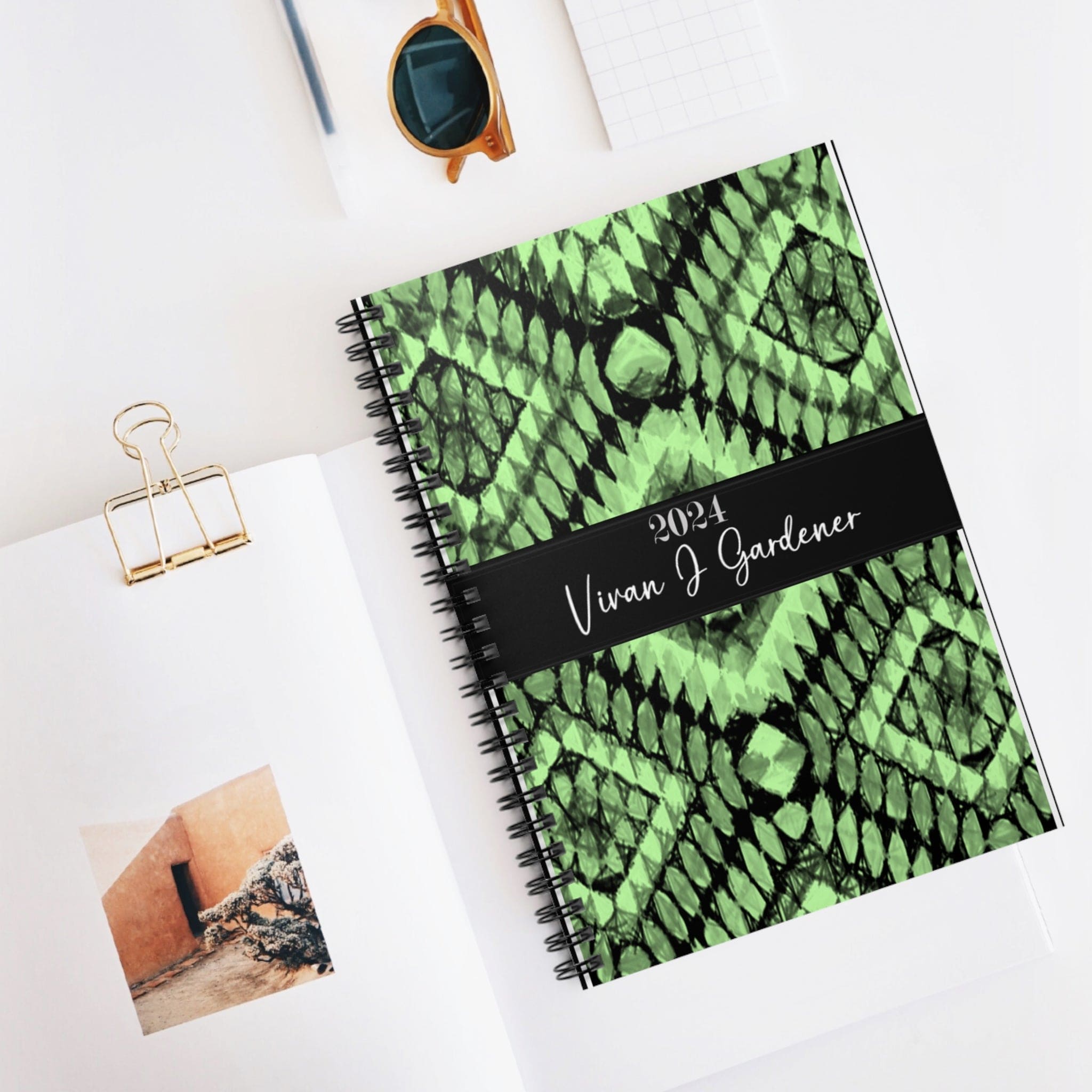 Spiral Personalized Notebook: Shopping lists, school notes or poems - 118 page spiral notebook with ruled line paper.