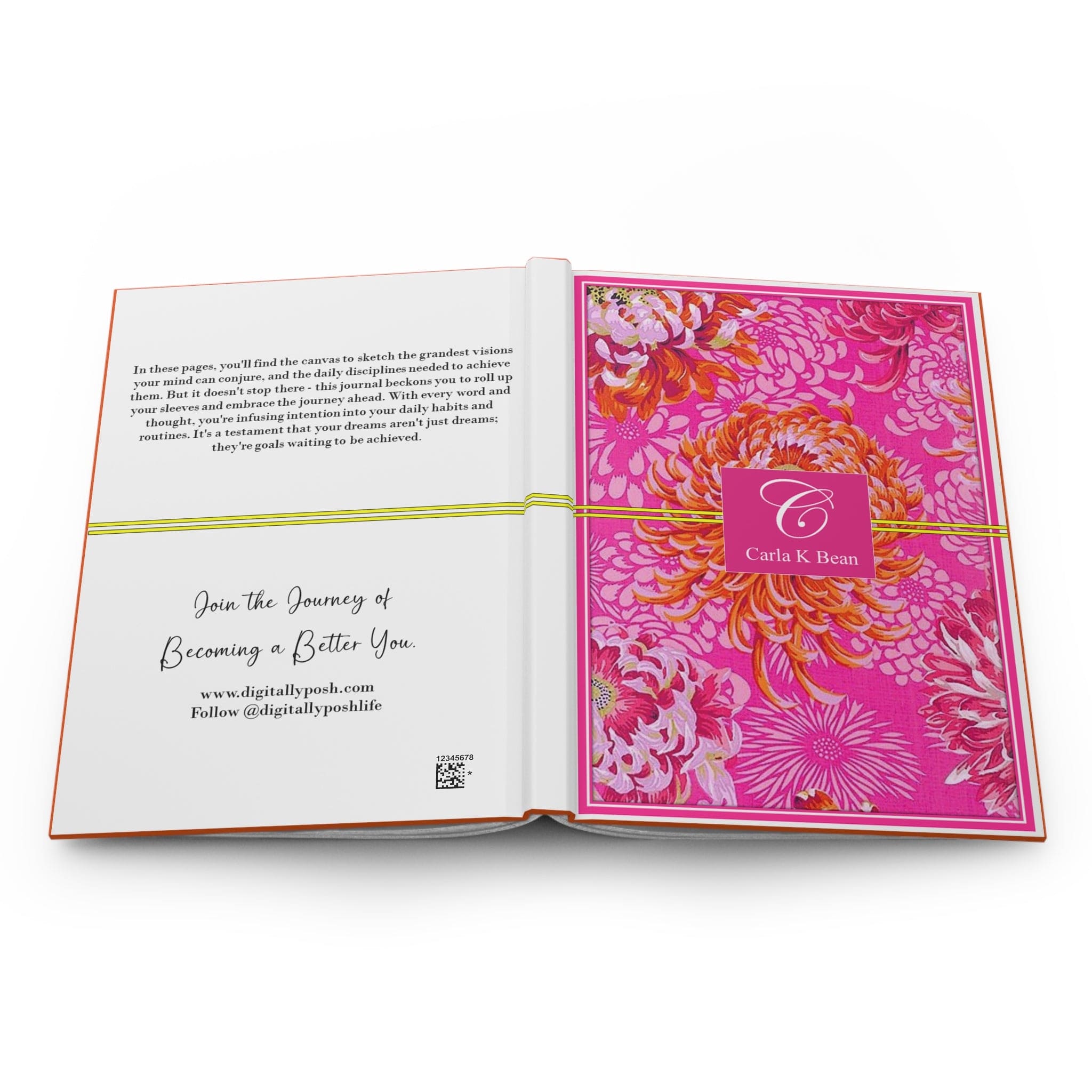 Personalized Journal: Capture Memories and Express Yourself with Customized Journaling. Pink Blooming Flowers Personalized Journal