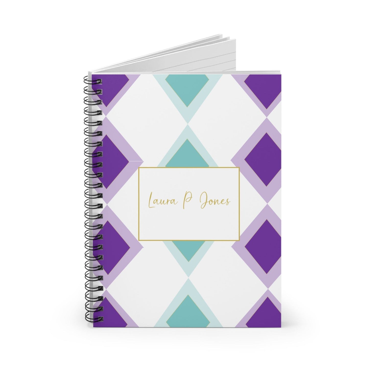 Spiral Personalized Notebook: Shopping lists, school notes or poems - 118 page spiral notebook with ruled line paper.