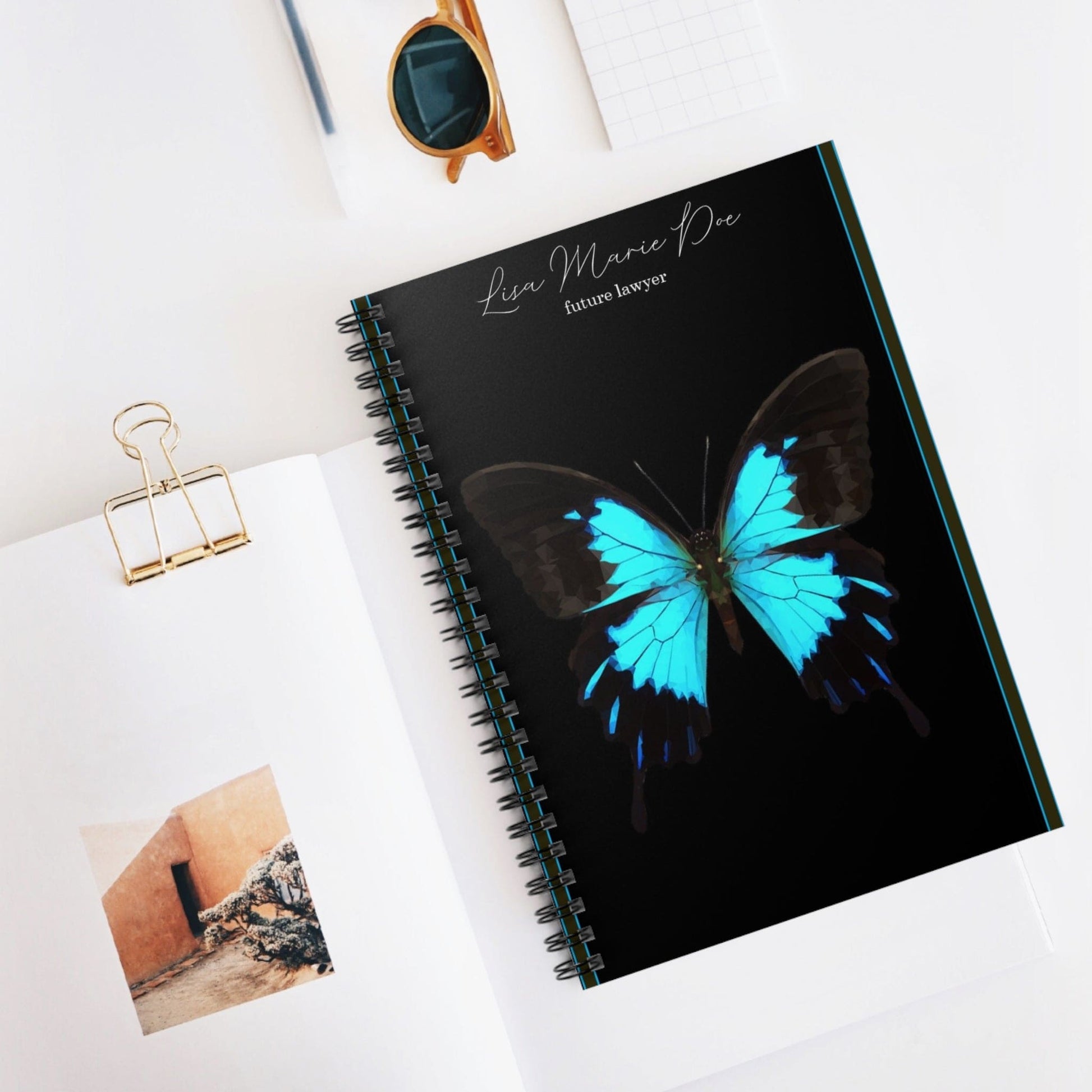 Spiral Personalized Notebook: Shopping lists, school notes or poems - 118 page spiral notebook with ruled line paper.