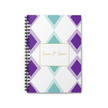 Spiral Personalized Notebook: Shopping lists, school notes or poems - 118 page spiral notebook with ruled line paper.