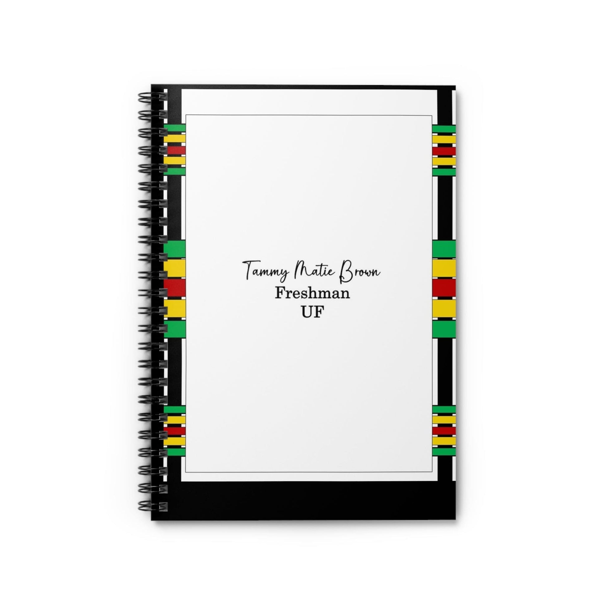 Spiral Personalized Notebook: Shopping lists, school notes or poems - 118 page spiral notebook with ruled line paper.