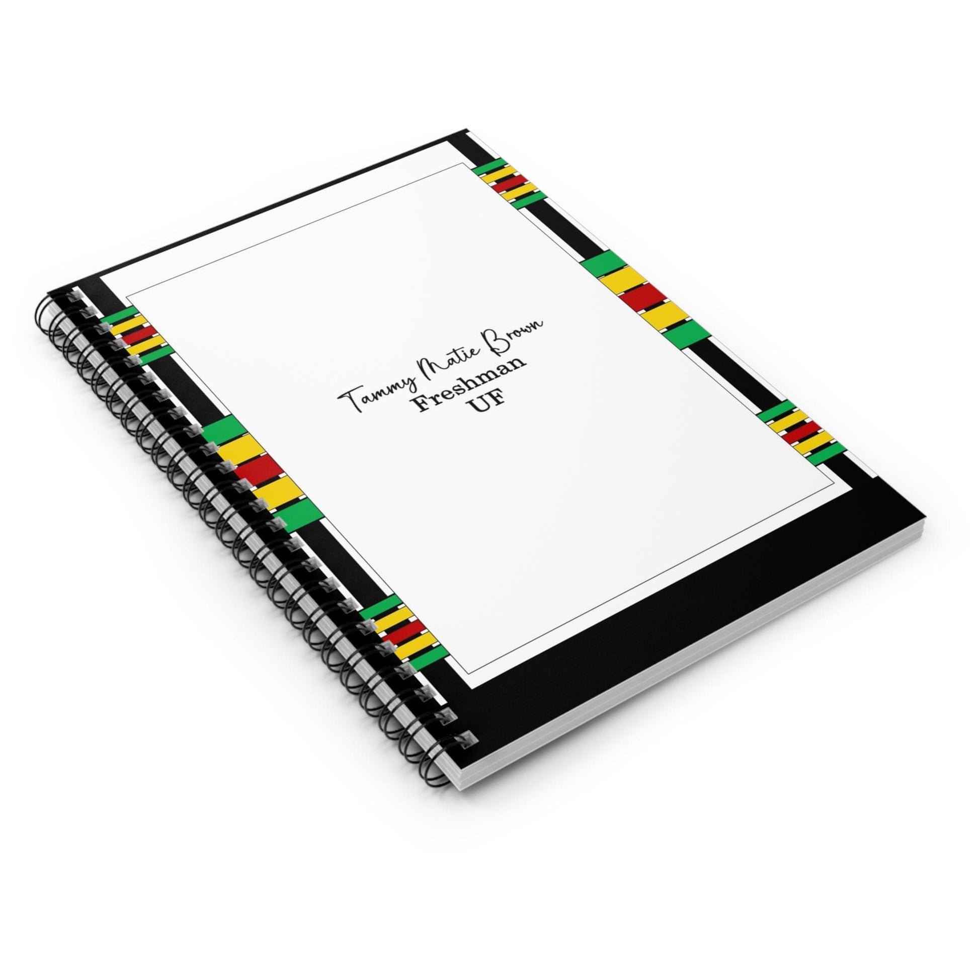 Spiral Personalized Notebook: Shopping lists, school notes or poems - 118 page spiral notebook with ruled line paper.