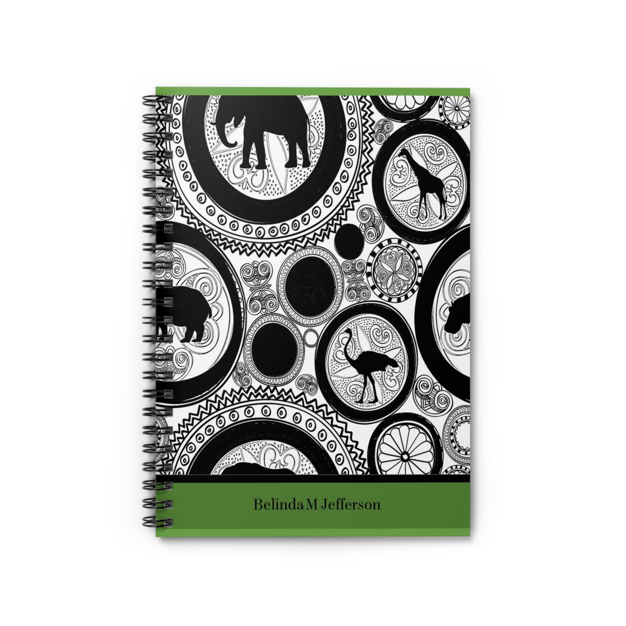 Spiral Personalized Notebook: Shopping lists, school notes or poems - 118 page spiral notebook with ruled line paper.