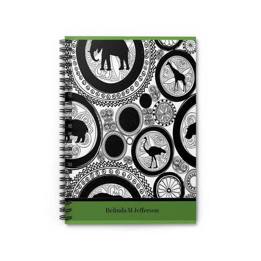 Spiral Personalized Notebook: Shopping lists, school notes or poems - 118 page spiral notebook with ruled line paper.