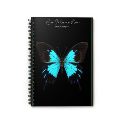 Spiral Personalized Notebook: Shopping lists, school notes or poems - 118 page spiral notebook with ruled line paper.