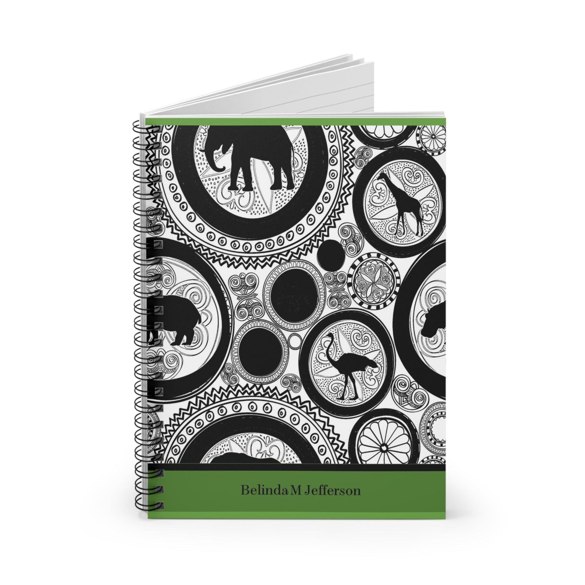 Spiral Personalized Notebook: Shopping lists, school notes or poems - 118 page spiral notebook with ruled line paper.