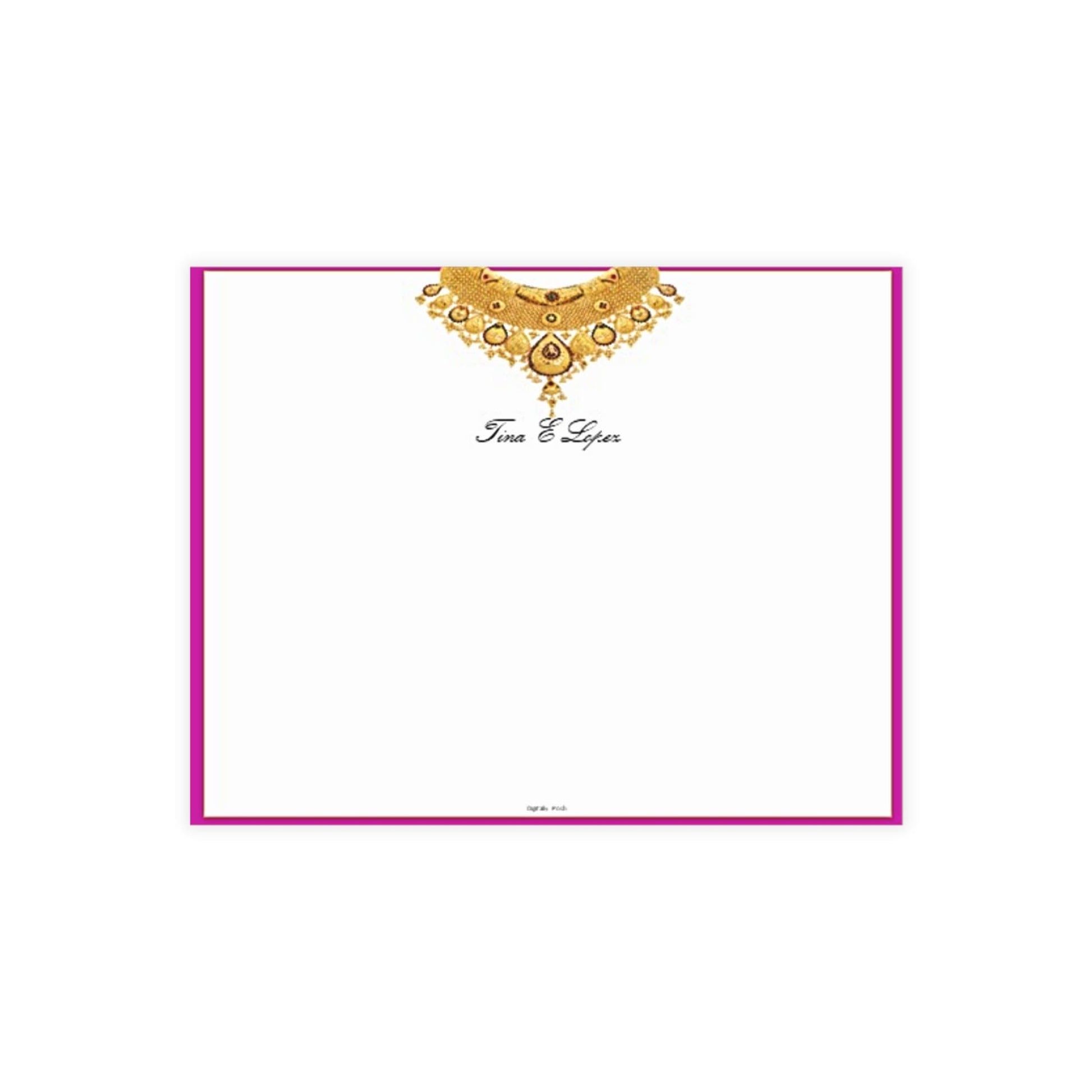 Personalized Note Card: Add a Personal Touch with Customized Stationery for Every Occasion. Jewels Notecard Bundles (envelopes included)