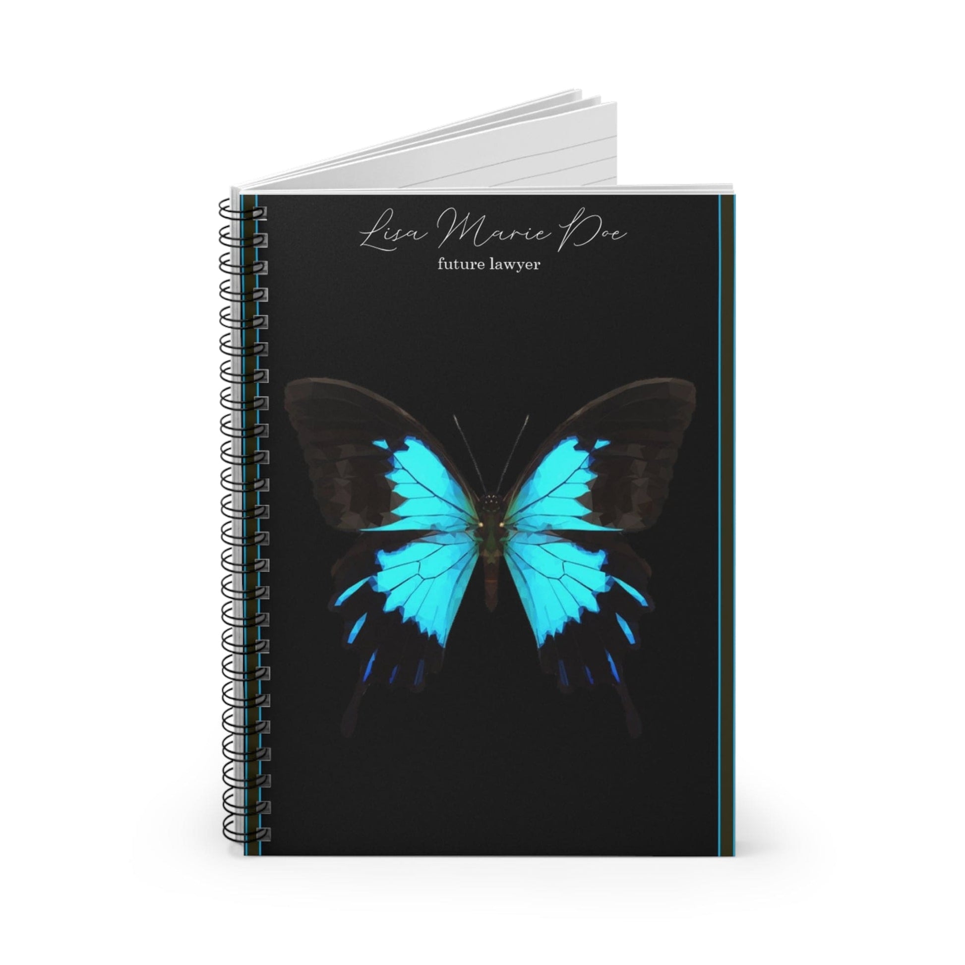 Spiral Personalized Notebook: Shopping lists, school notes or poems - 118 page spiral notebook with ruled line paper.