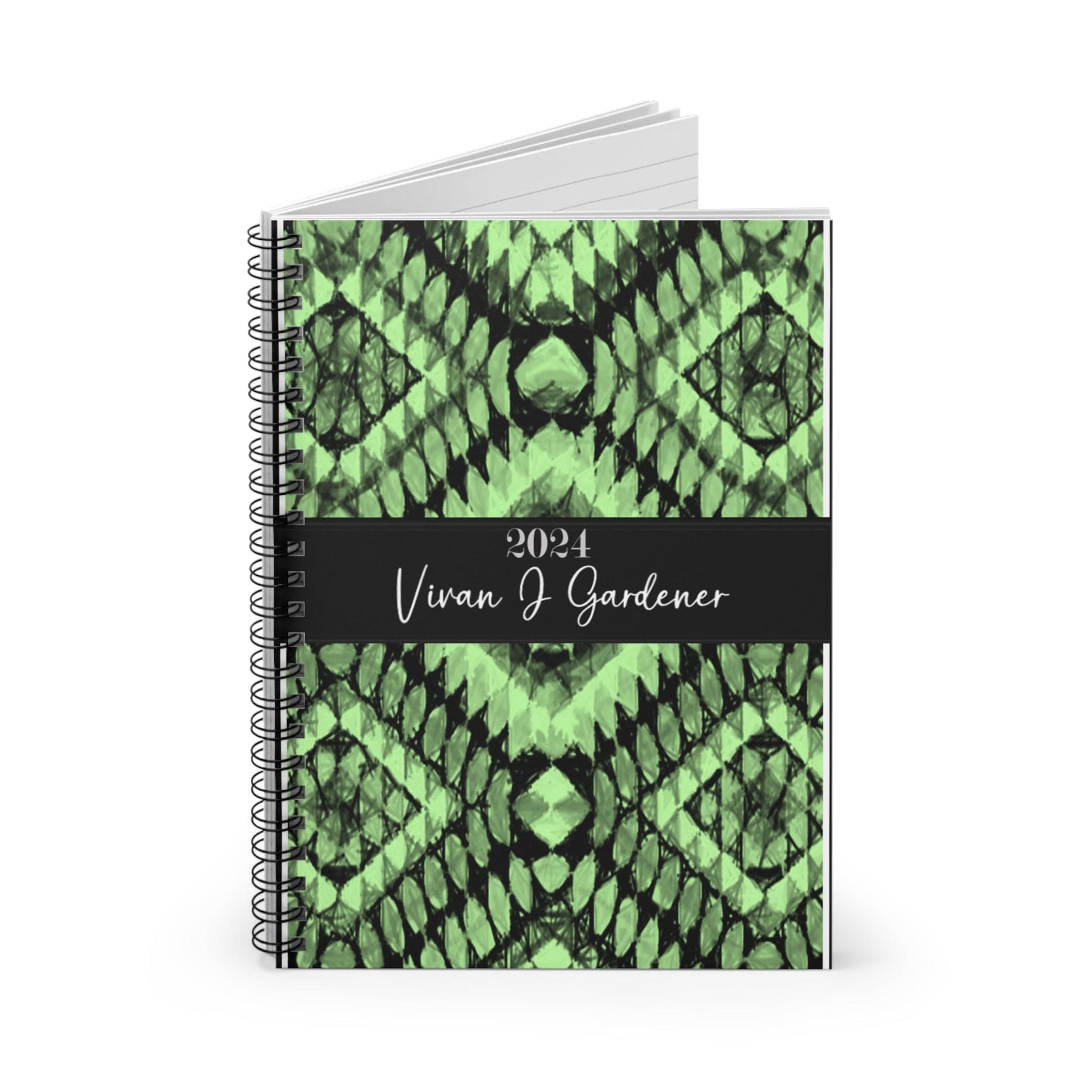 Spiral Personalized Notebook: Shopping lists, school notes or poems - 118 page spiral notebook with ruled line paper.