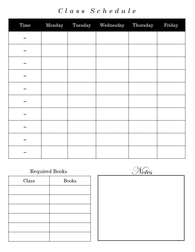 Academic Planner Basic Gray