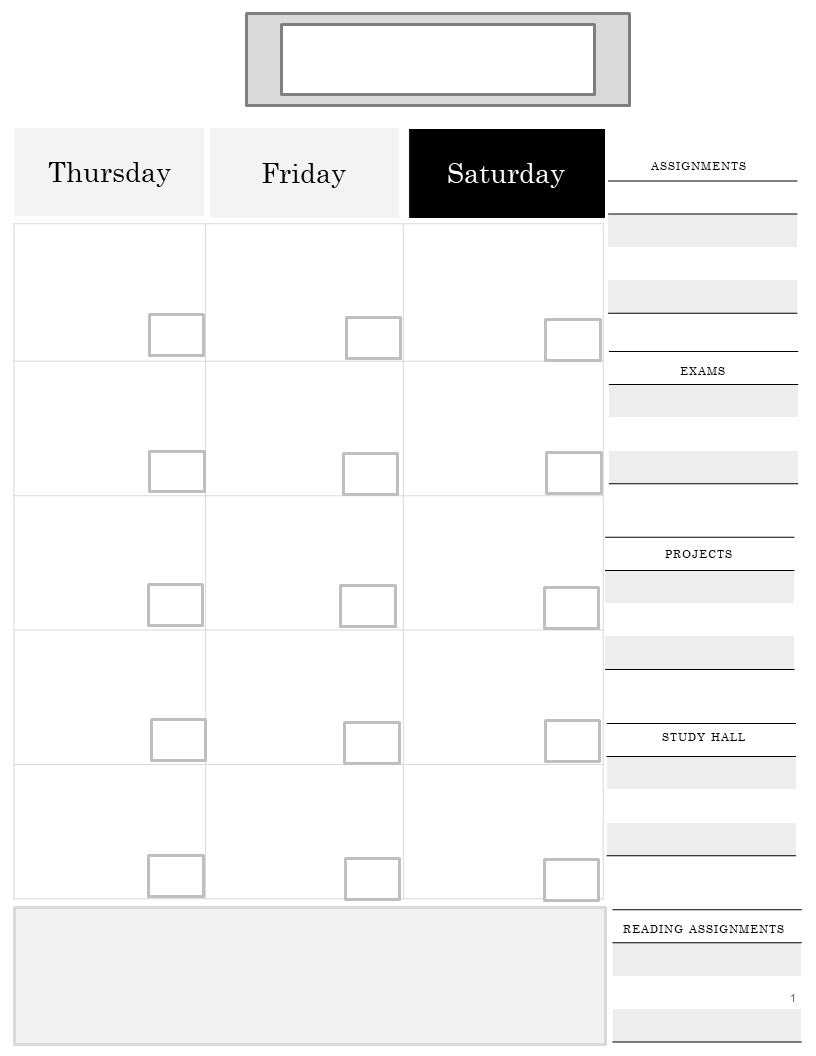 Academic Planner Library Edition