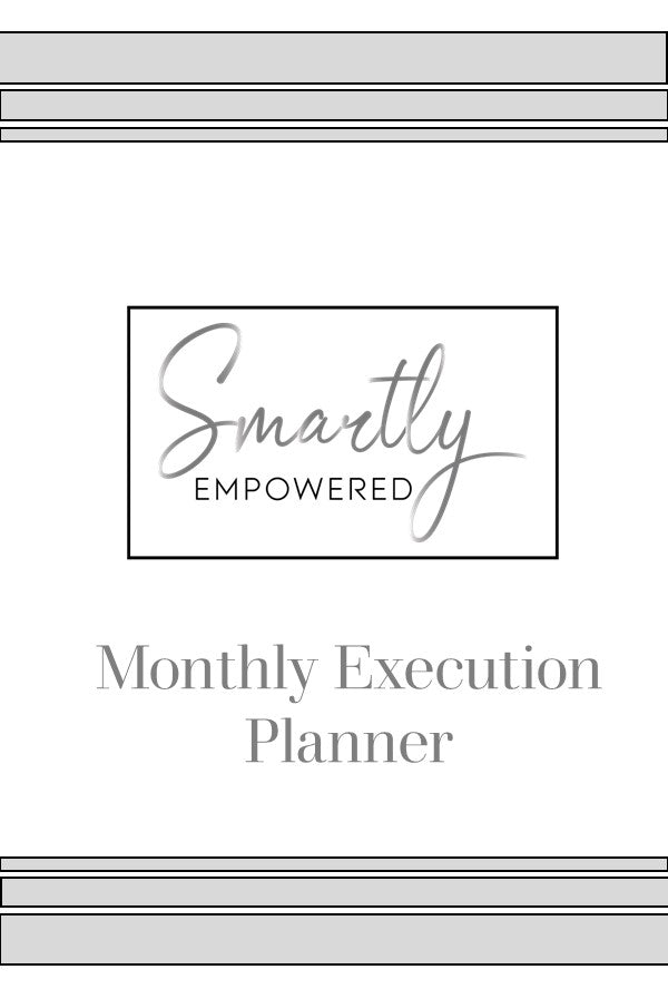 Monthly Execution Planner (white)