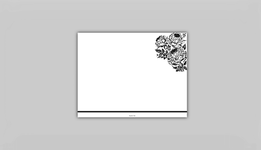 Personalized Note Card: Add a Personal Touch with Customized Stationery for Every Occasion. Blooming Notecard